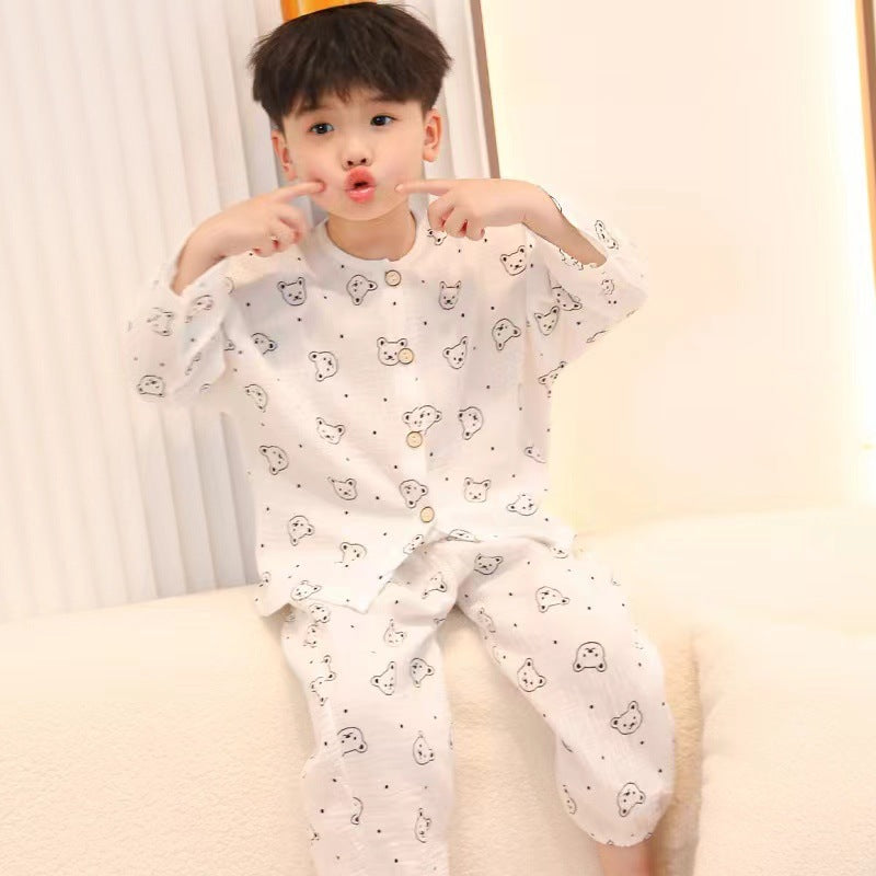 Set de pyjama pour enfants en coton cartoon