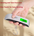 Electronic rechargeable scale hook - silver - 1 piece