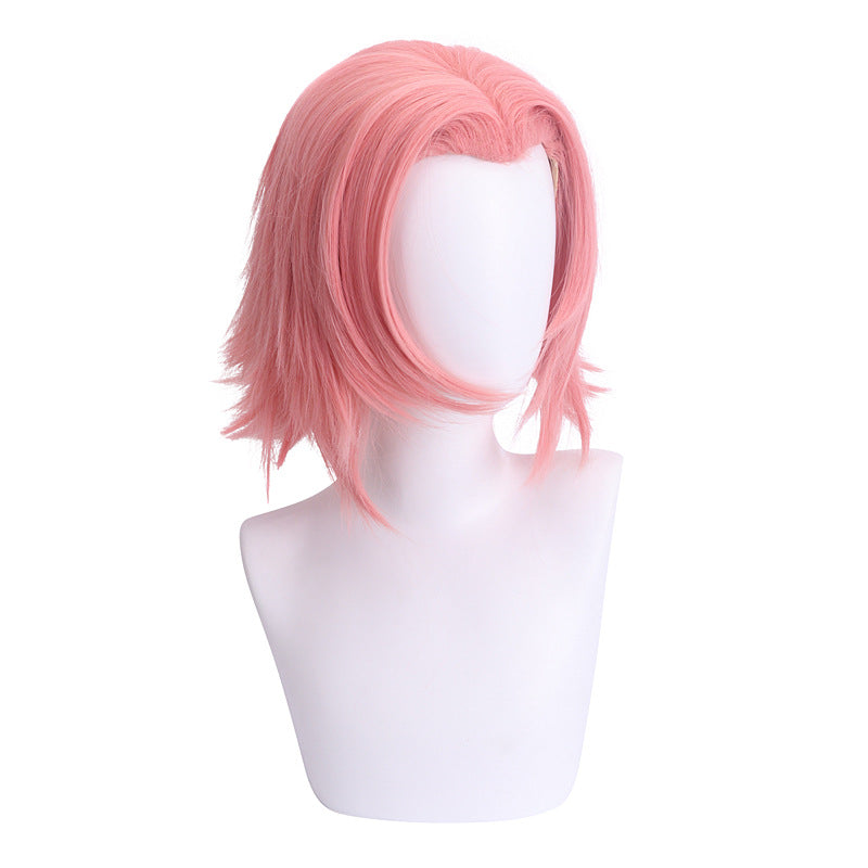 Sakura COS rose gris Perruque