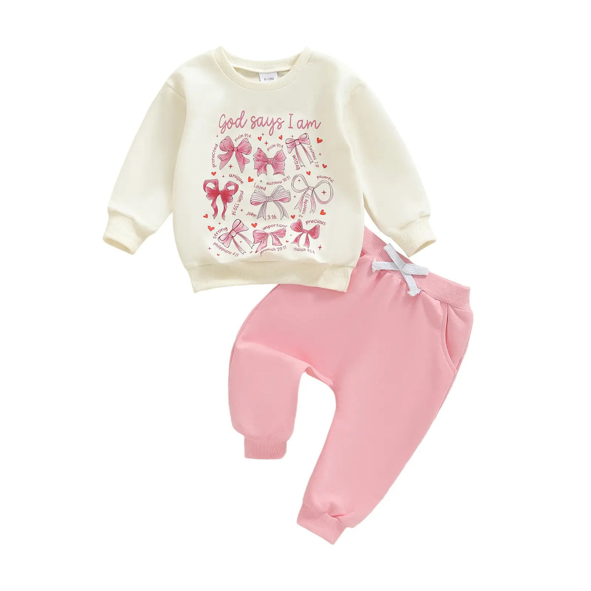 Fashionable Girls' Western Style Sweatshirt Set