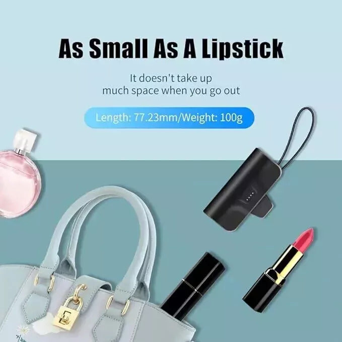 10o00mAh Mini Pocket Capsule Power Bank Chargeur portable rapide 20W pour IPhone & Andr