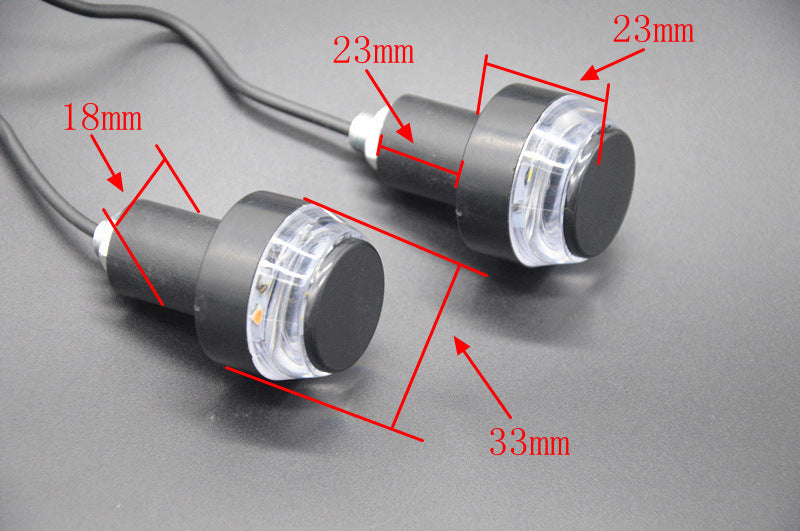 Terminal de poignée de moto 12LED Indicateur de virage bicolore