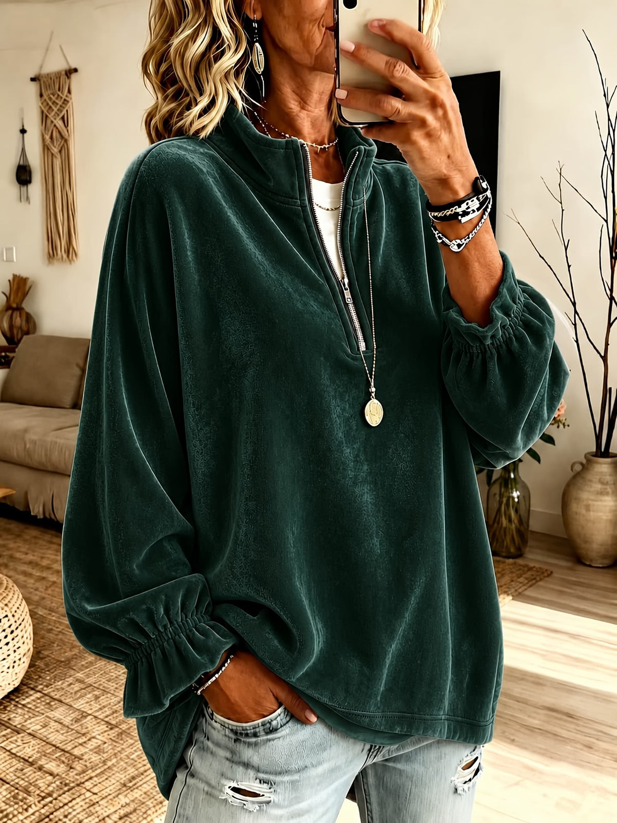 Polyester blouse