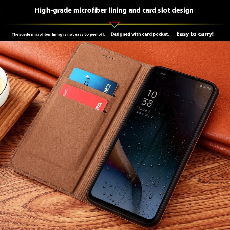 Convient pour le boîtier en cuir véritable 14 Flip Case