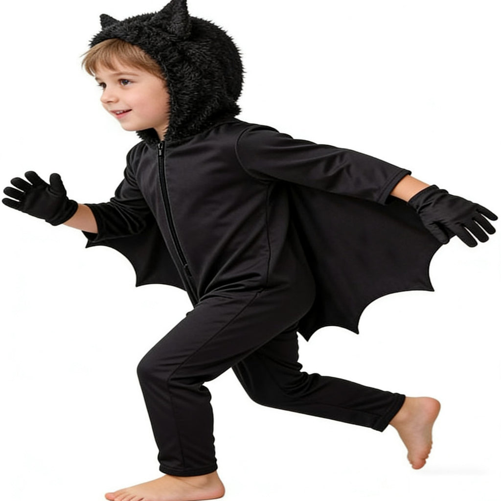 Costume de performance pour enfants Combinaison de saut Style Bat-wing