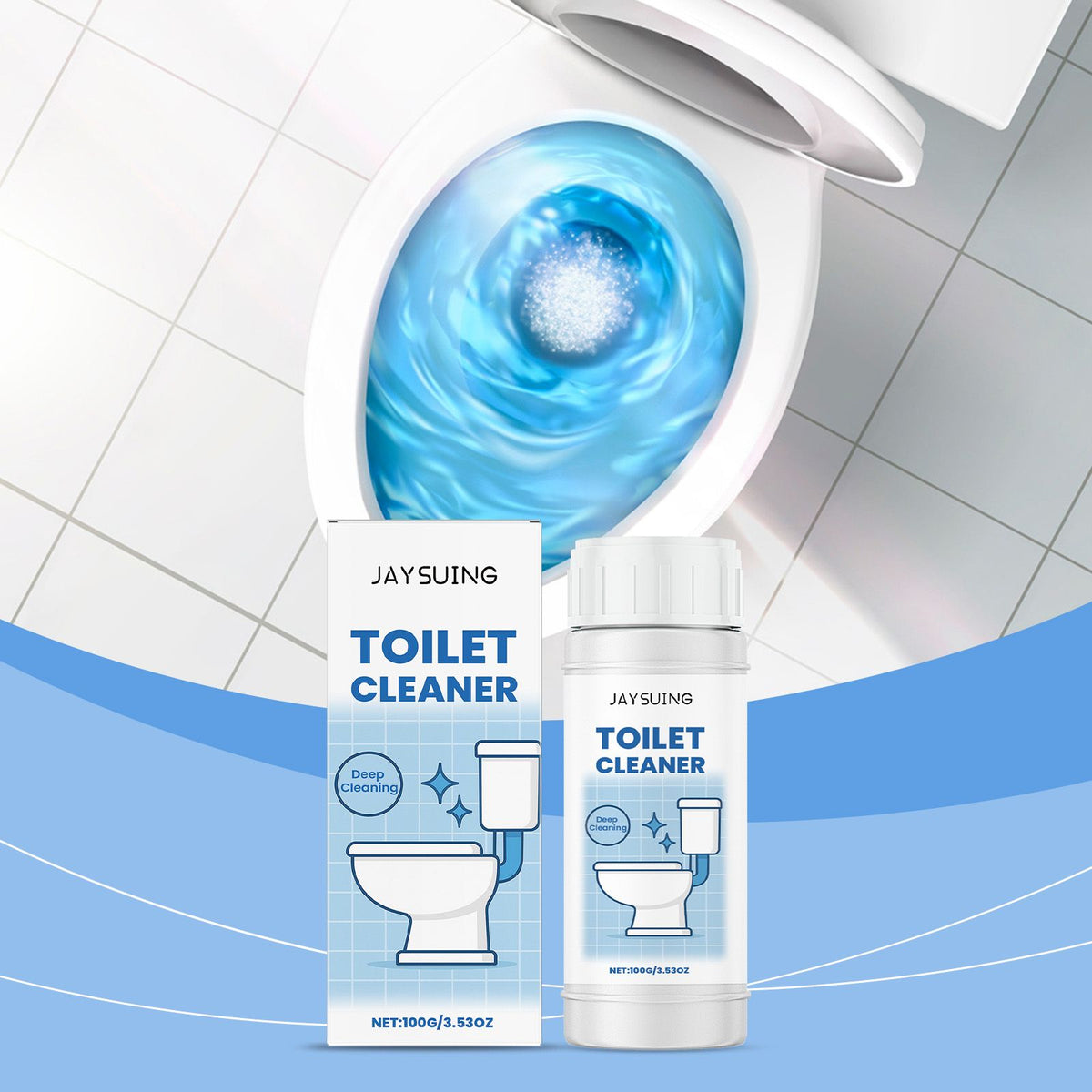 JAYSUING Poudre de nettoyage des toilettes