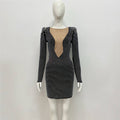 Sexy Strass Bandage Une seule pièce Robe transfrontalière Commerce extérieur Sexy Tight