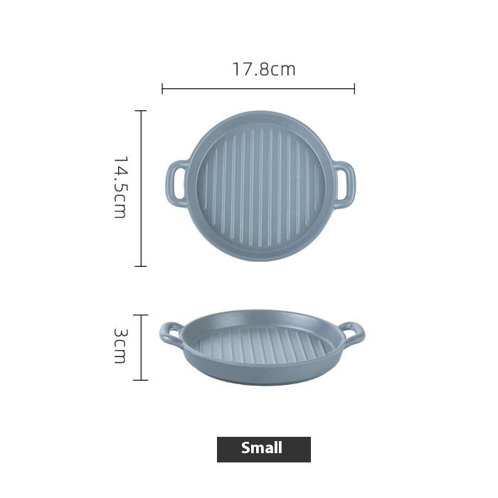 Barbecue créative Melamine Binaural Western Cuisine Assiette