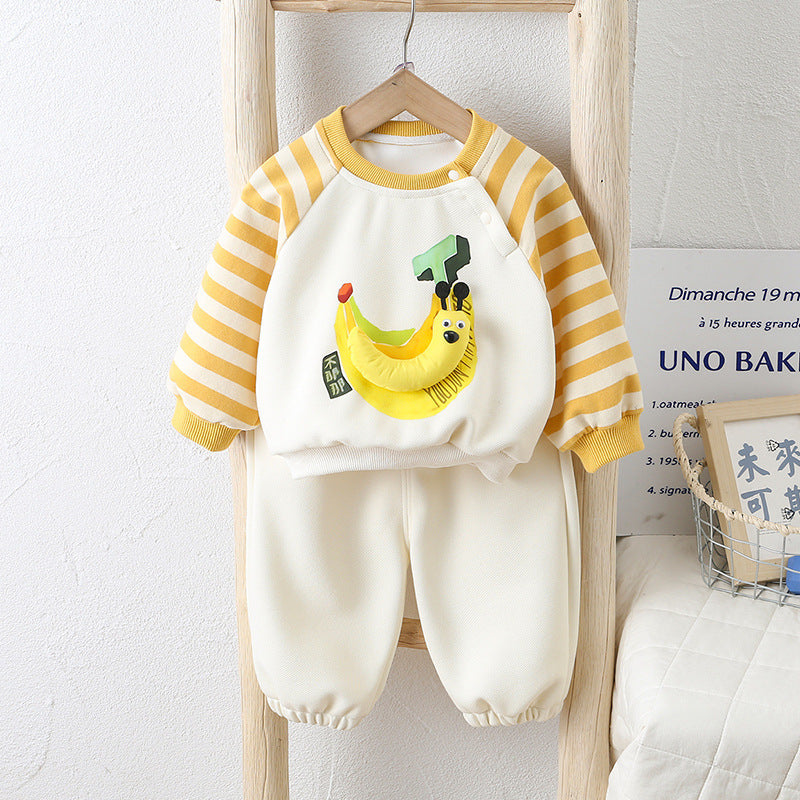 Pure Cotton Romper Set Pour Garçons Mignon Enfants Vêtements Bébé Garçon Outfits
