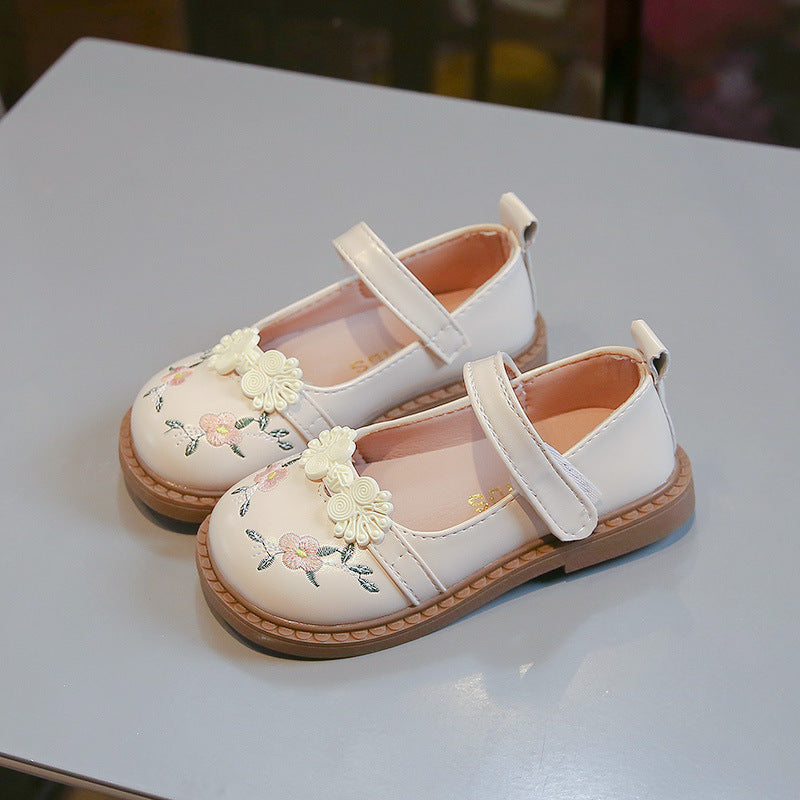 Chaussures Princesse en cuir mignon pour enfants