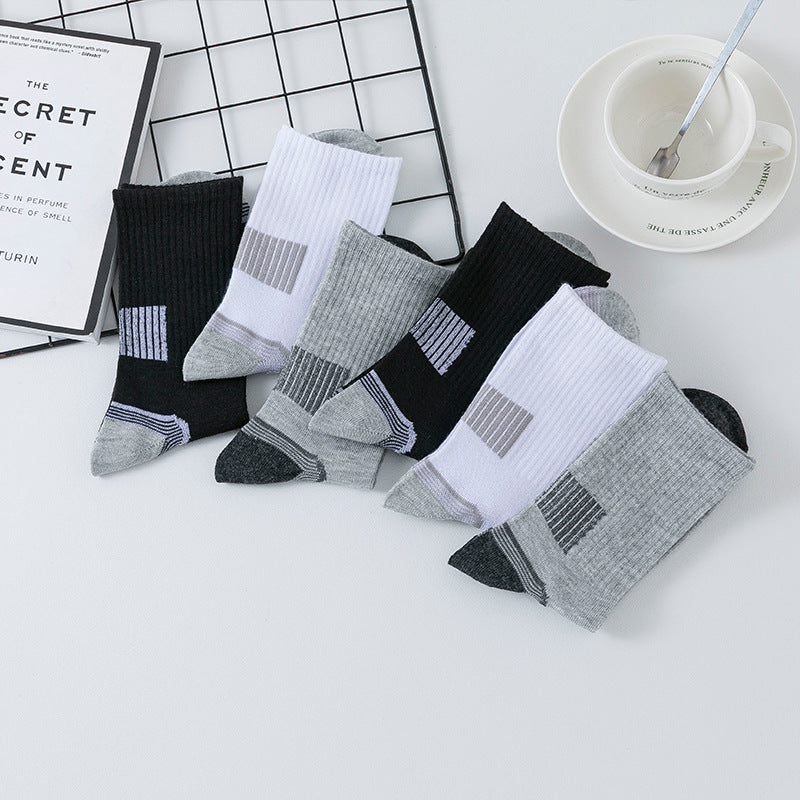 Chaussettes longues de sport rayée