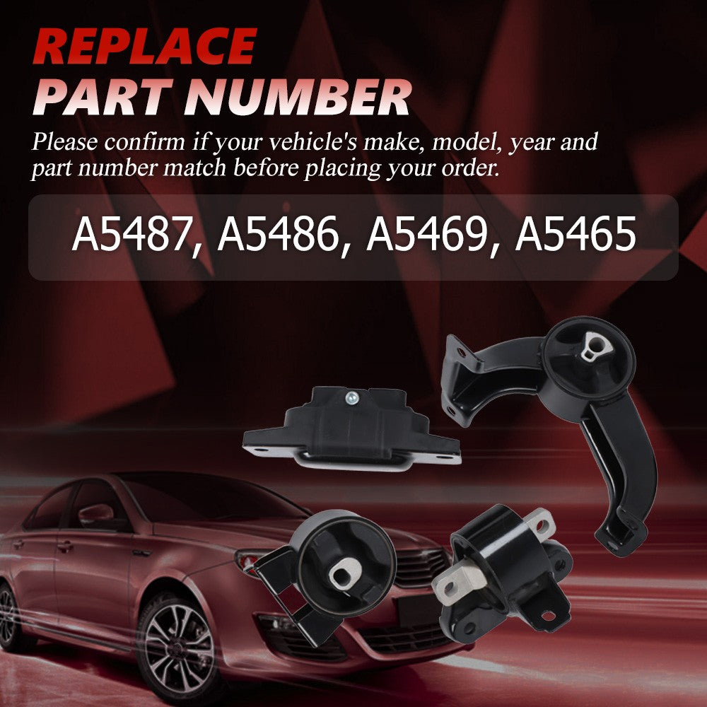 Moteur et Auto Auto Trans Mount Set 4Pcs pour Dodge Journey 2009-2010 2.4L 3.5L