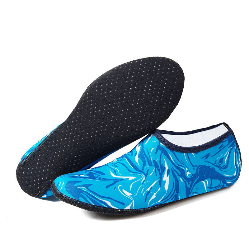 Impression Chaussettes de plongée pour hommes et femmes 2.5MM caoutchouc Chaussettes de plage Lycra Non-dérapant