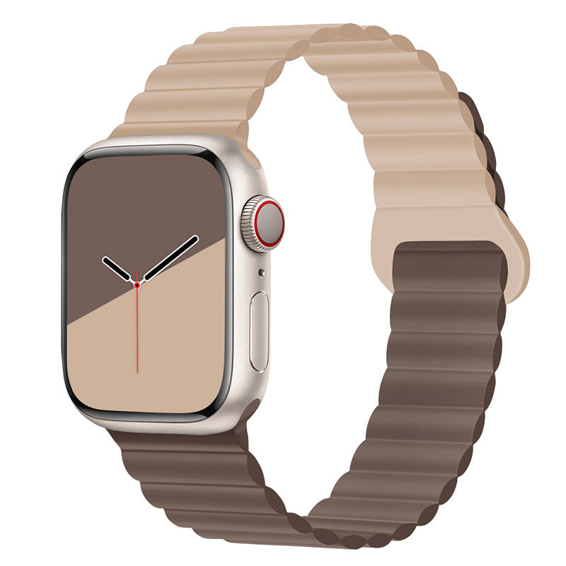 Bracelet de montre magnétique en silicone bande