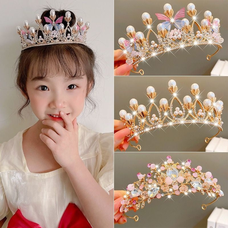 Clip de cheveux princesse couronne pour enfants