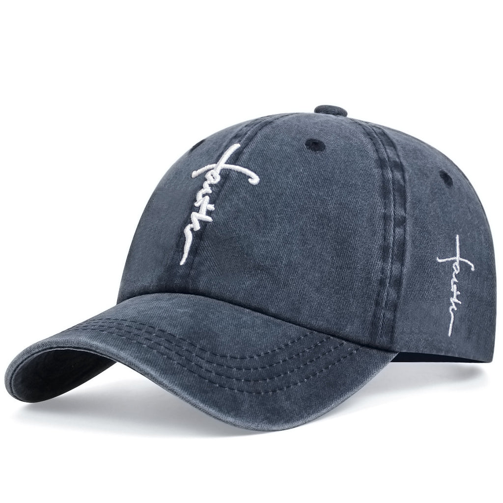 Une foi brodée Cross Baseball Cap pour hommes et femmes
