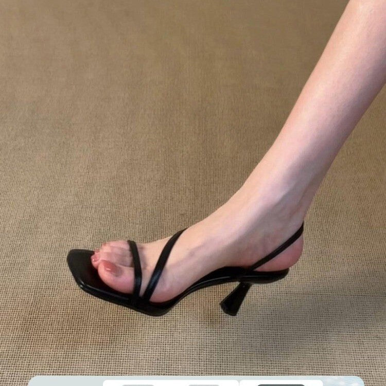 Sandales de sangle mince pour femmes