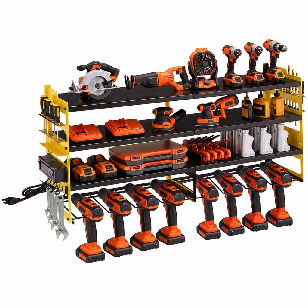 Rangement d'outils électriques avec station de recharge