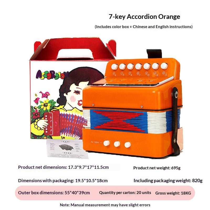 Accordéon de jouets éducatifs portatifs pour enfants