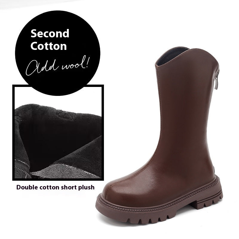 Chaussures pour filles Bottes d'hiver Chaussures pour enfants Printemps et Automne