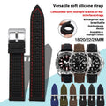 Convient pour la bande de montres avec la sangle de silicone de ligne