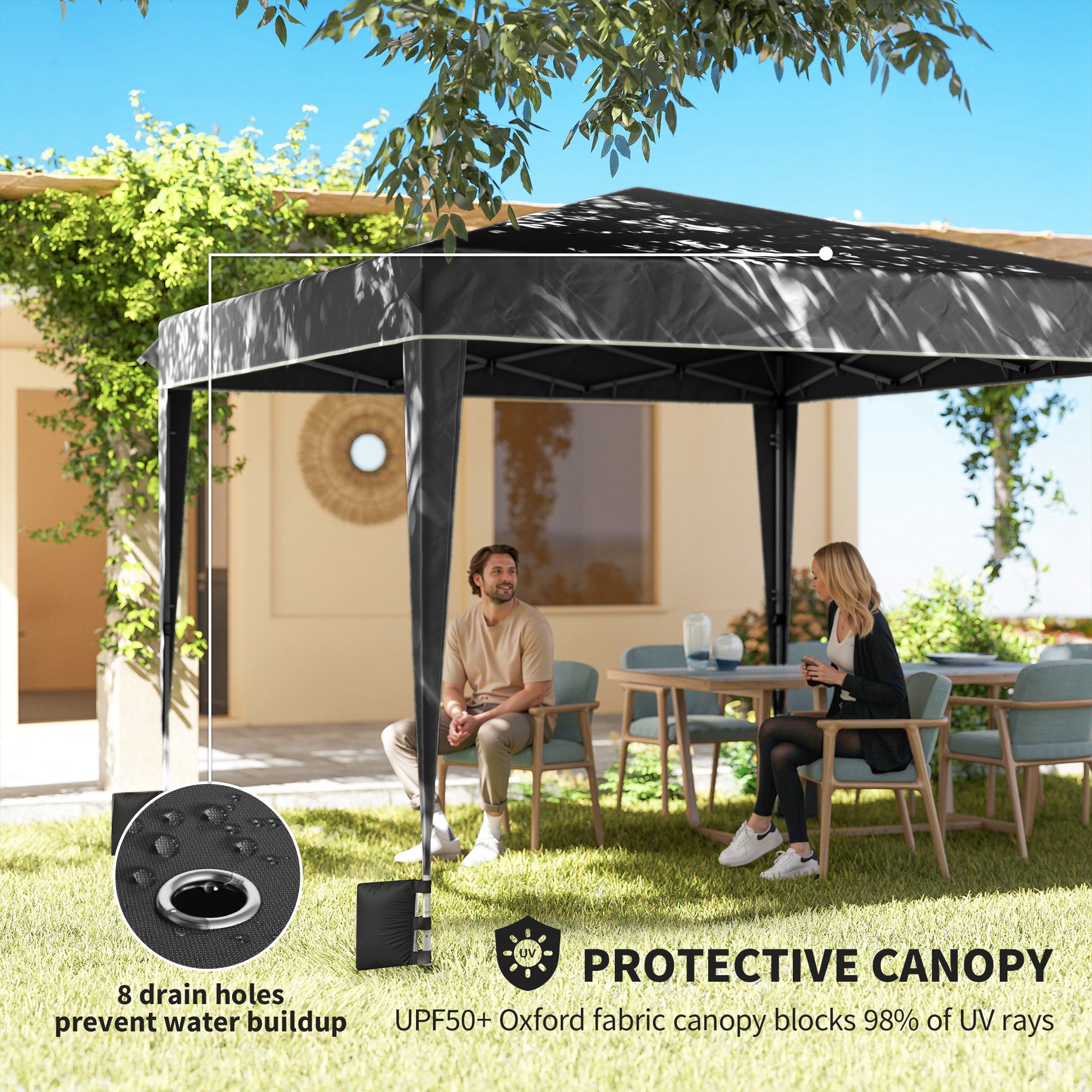 10 x 10 pieds Pop Up Canopy Tente avec parois latérales