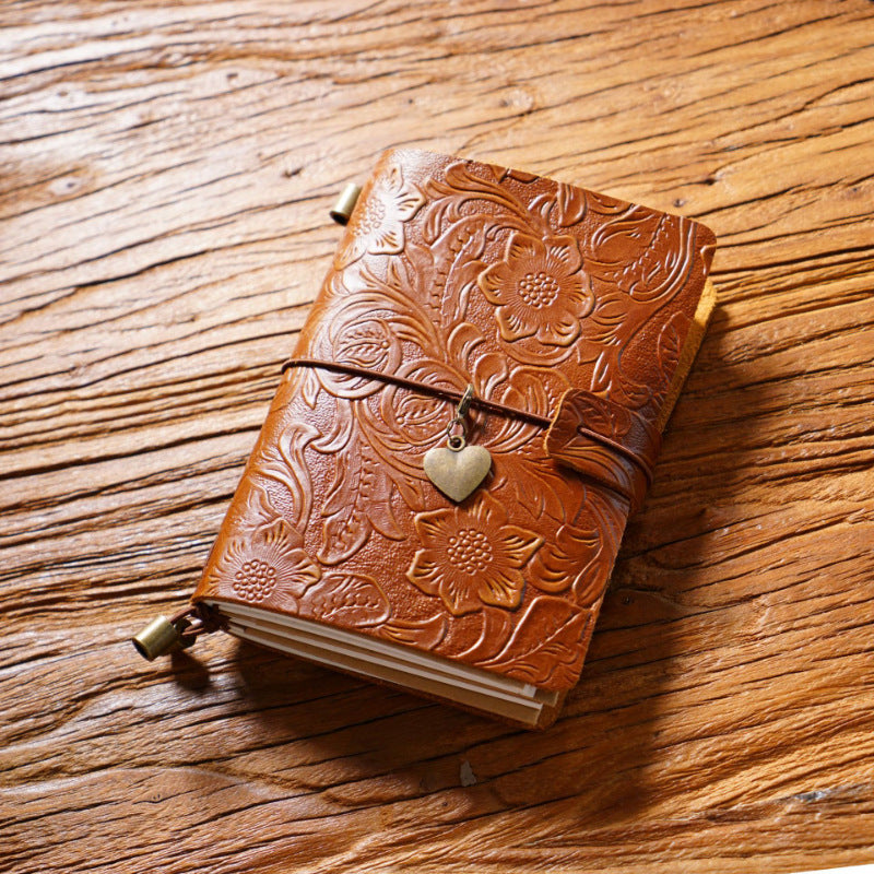Creative Vintage Gravure Cowhide Voyage Notepad