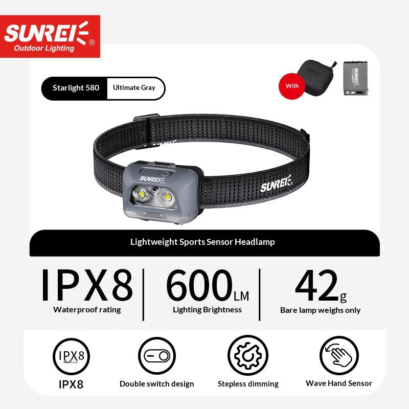 Projecteur extérieur rechargeable de longue durée