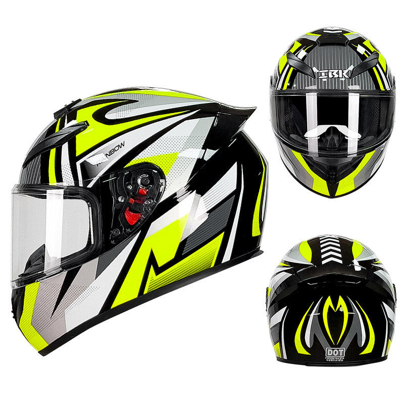 Casque de moto électrique de la personnalité d'hiver homme et femme