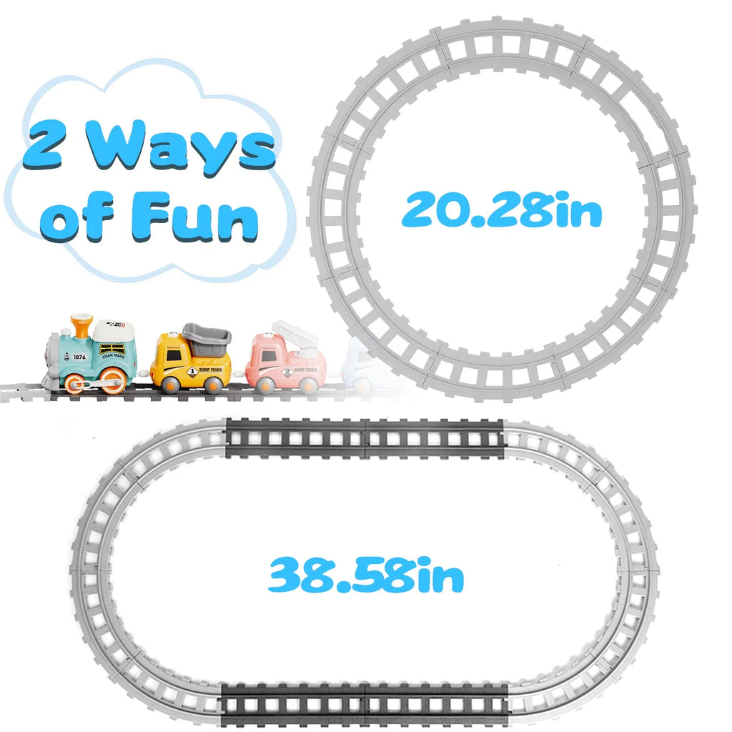 Ensemble de train électrique pour enfants avec télécommande - Jeu immersif avec sons de train authentiques
