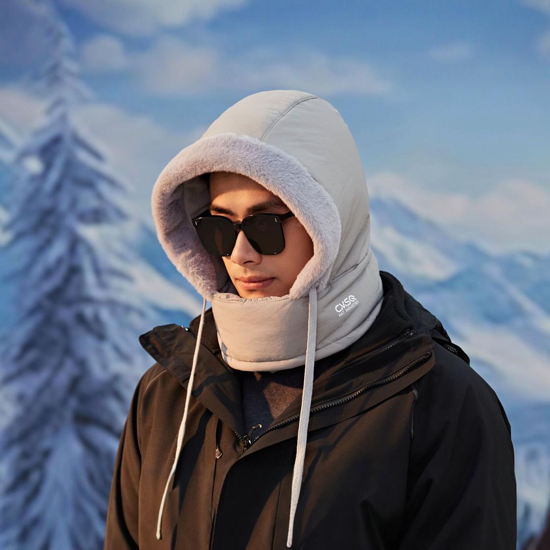 Chapeau de protection de l'oreille chaude polaire pour hommes