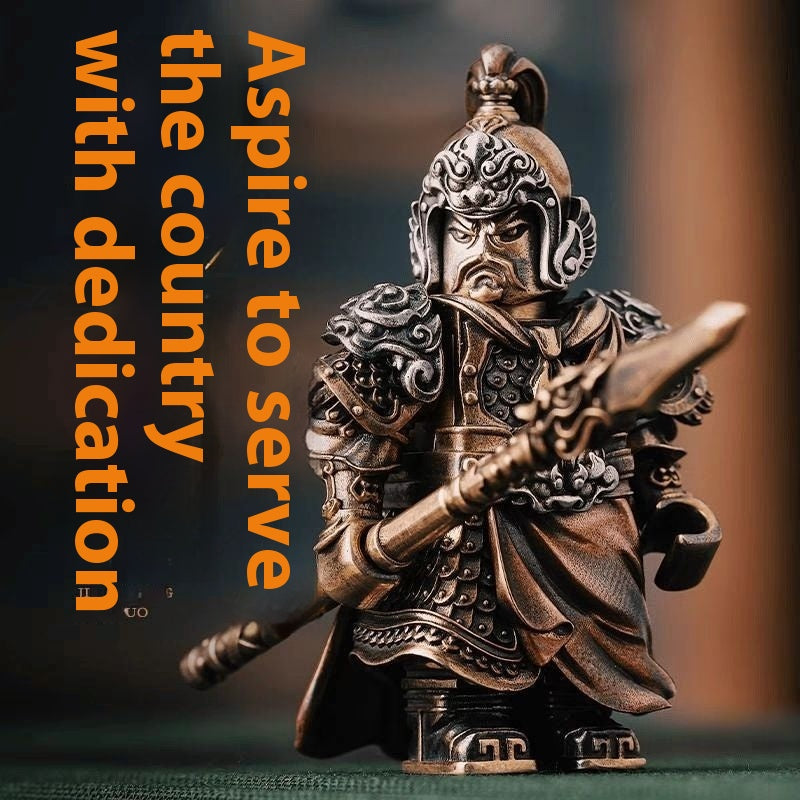 Yue Fei Ornaments Poignées de laiton Ornaments nationaux