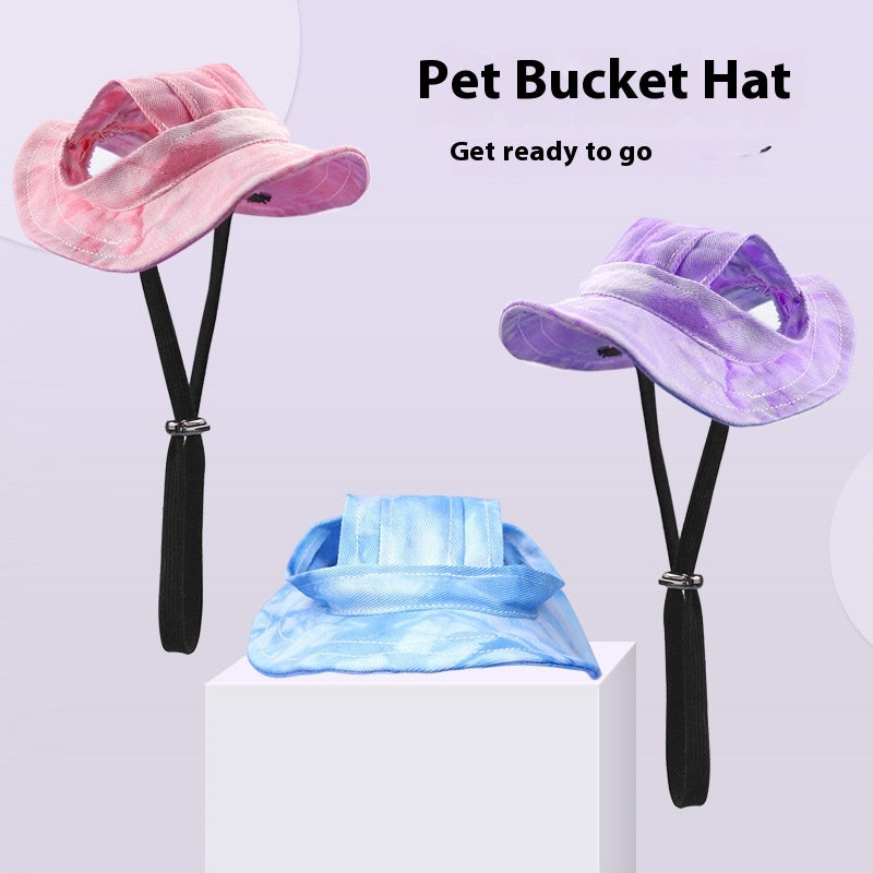 Chapeau de chat Été Pare-soleil Chapeau de pêcheur Fuite d'oreille réglable