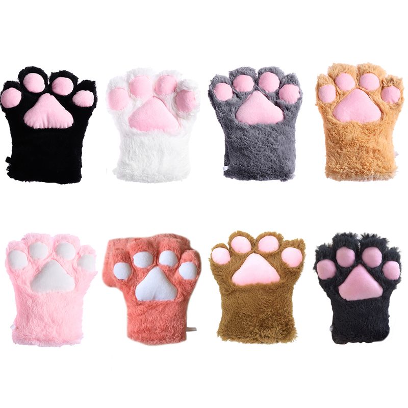Japanese Cute Adorable Cosplay Performance Props Net Red Cat Paw Gants