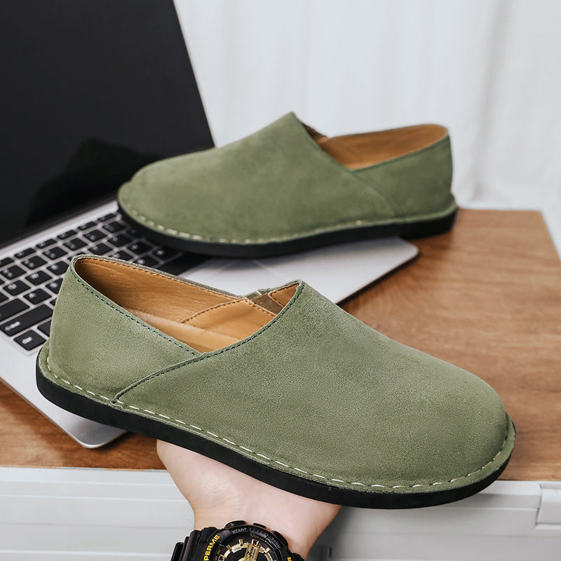 Extra-terrestrial leather sandals in larger sizes