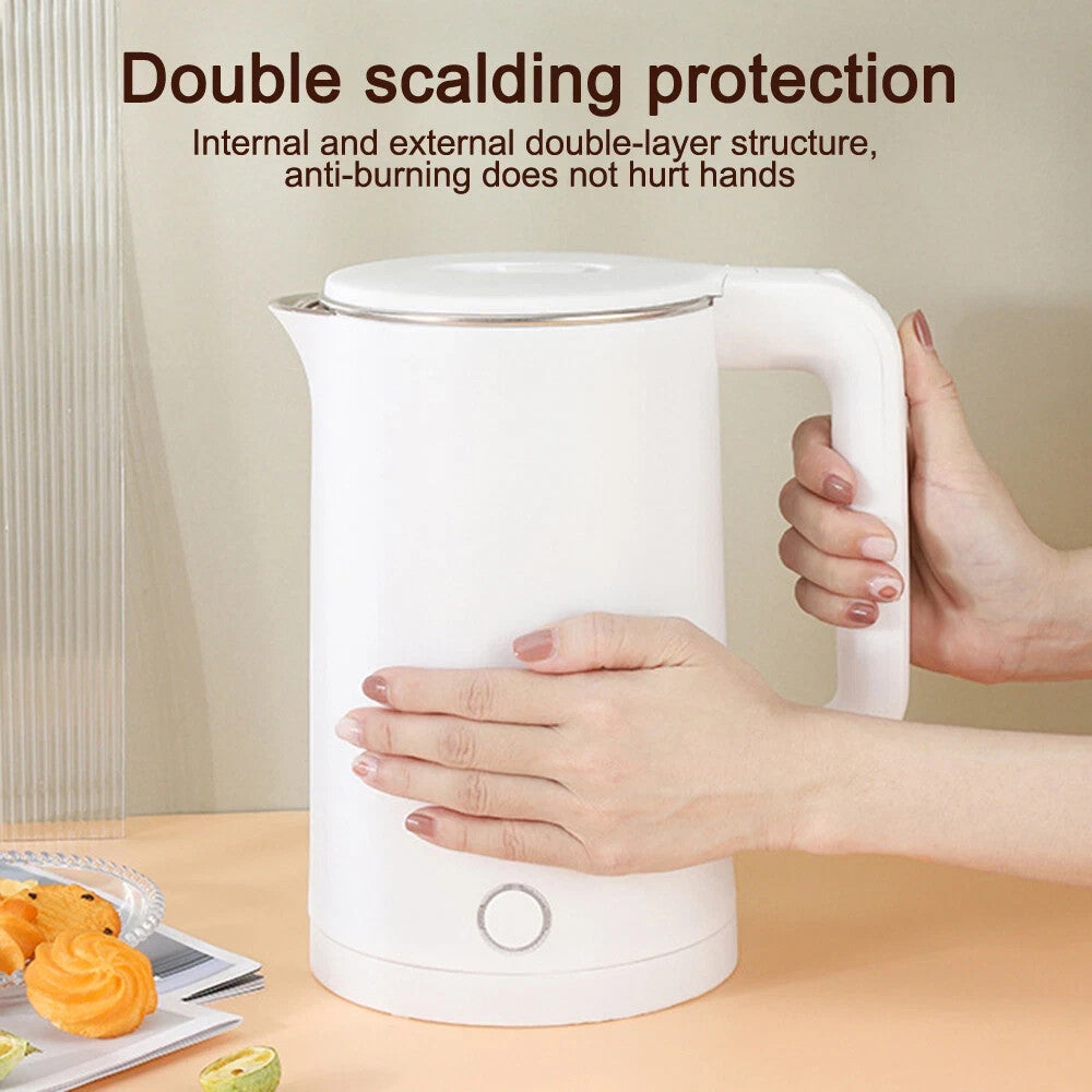 2L Bouilloire électrique 1500W acier inoxydable sans fil Protection contre la surchauffe UK