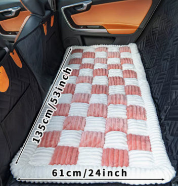 Tapis de voiture en peluche de coussin épais