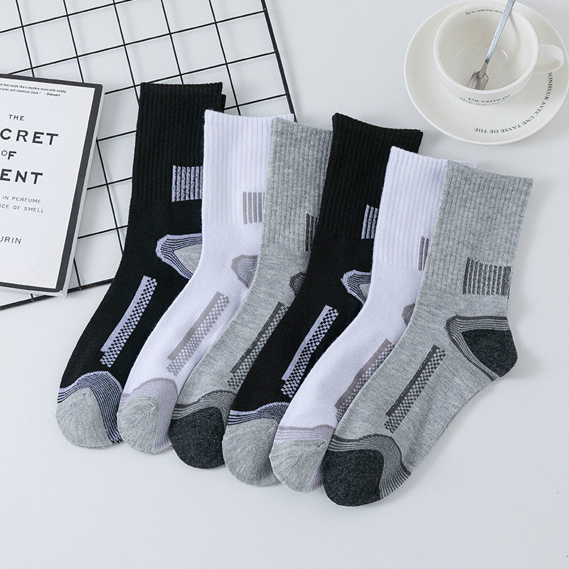 Chaussettes longues de sport rayée