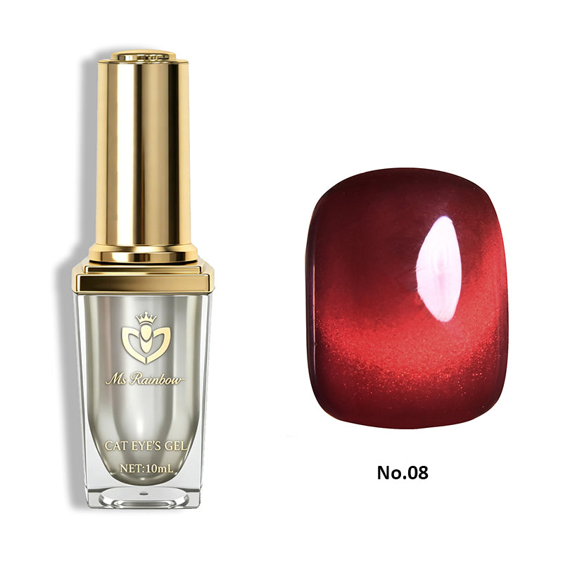 Mme Rainbow Starry Série Cat Eye Gel Polonais