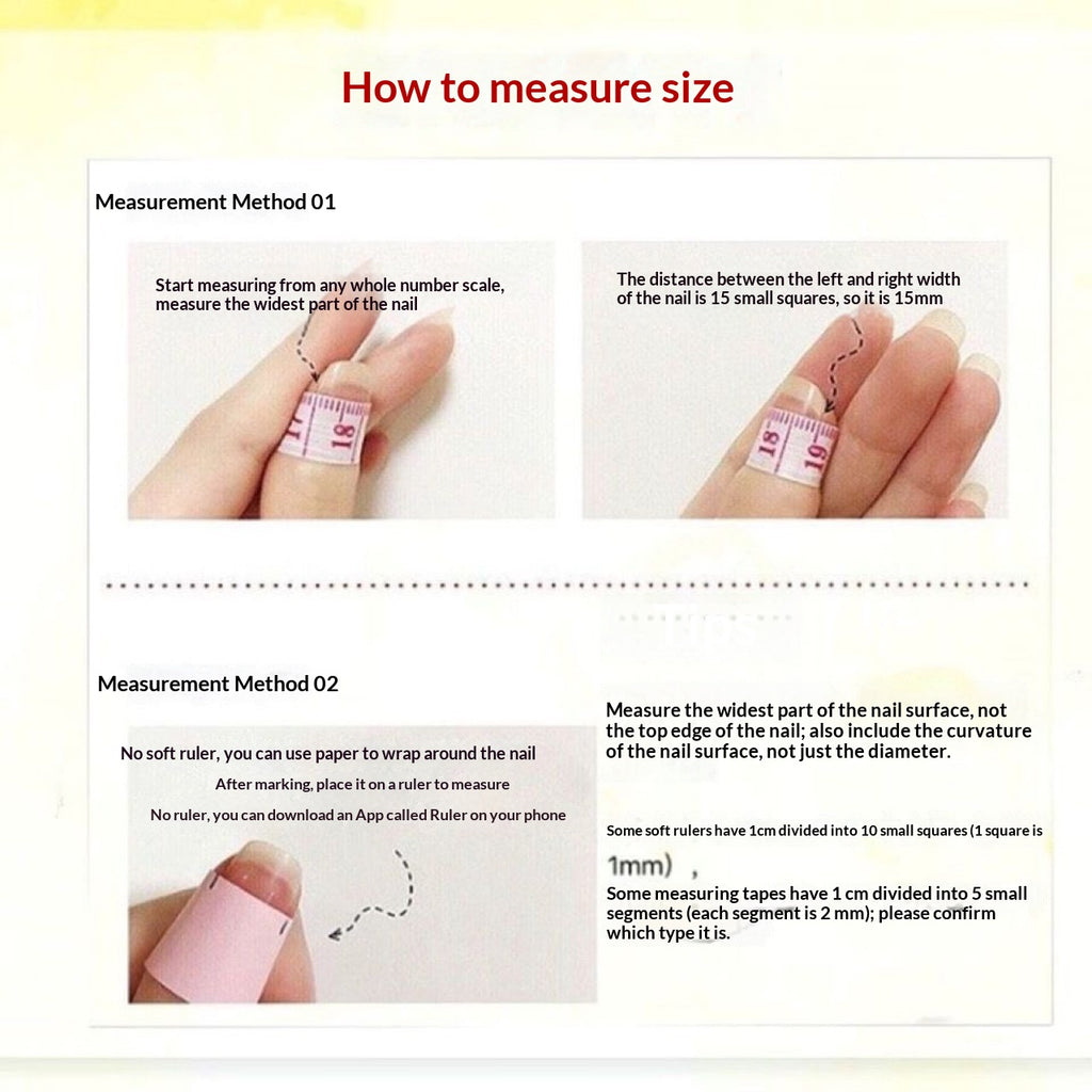Handmade press-on nails are removable