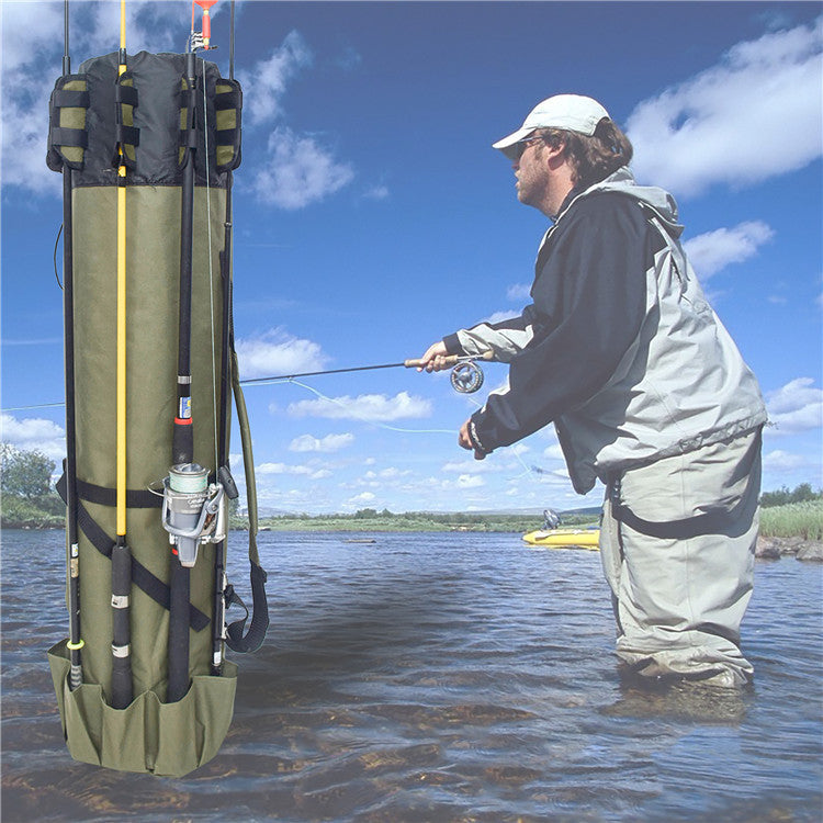Pêche Rod Équipement de pêche Sac de pêche cylindrique