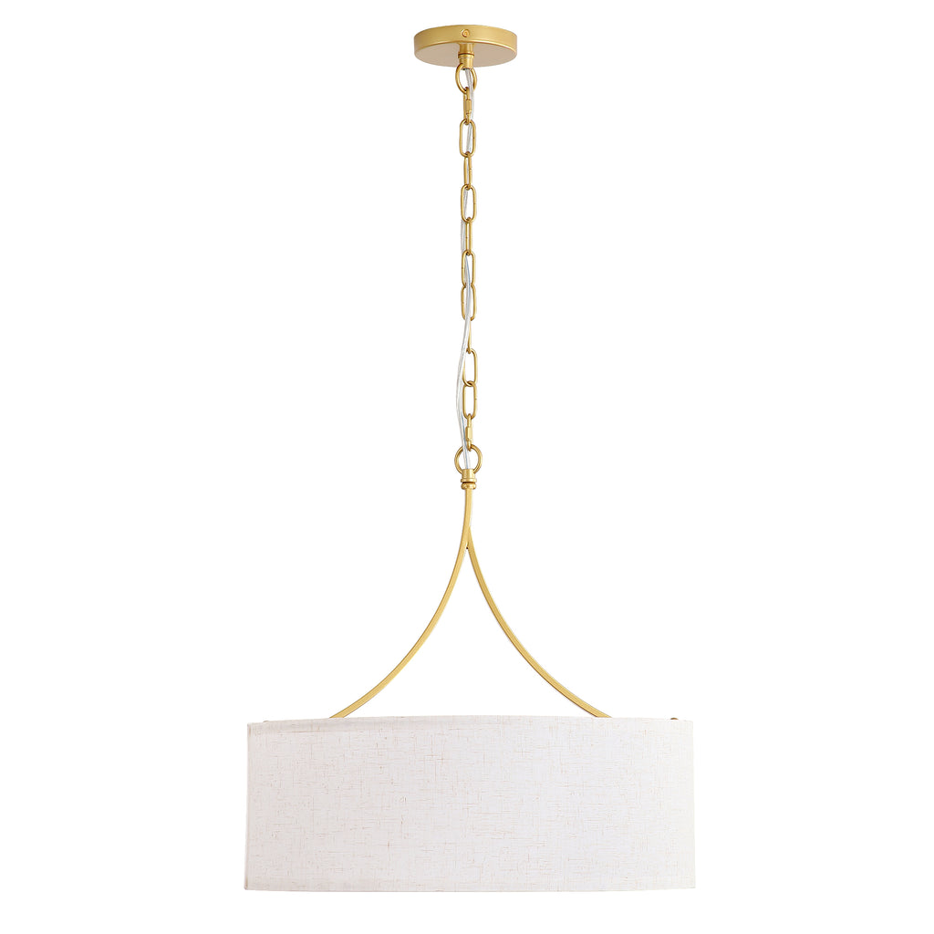 3-Light Fabric Modern Pendant Light
