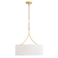 3-Light Fabric Modern Pendant Light