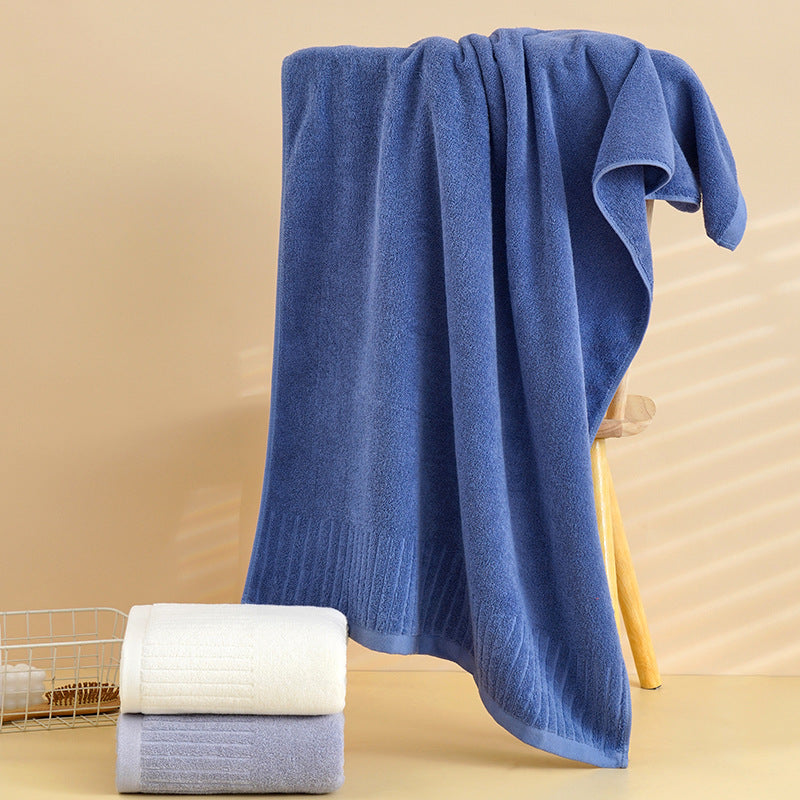 Serviette de bain en coton pur Épaisseur Plus-taille de ménage Hôtel Soft Absorbent Lint-free