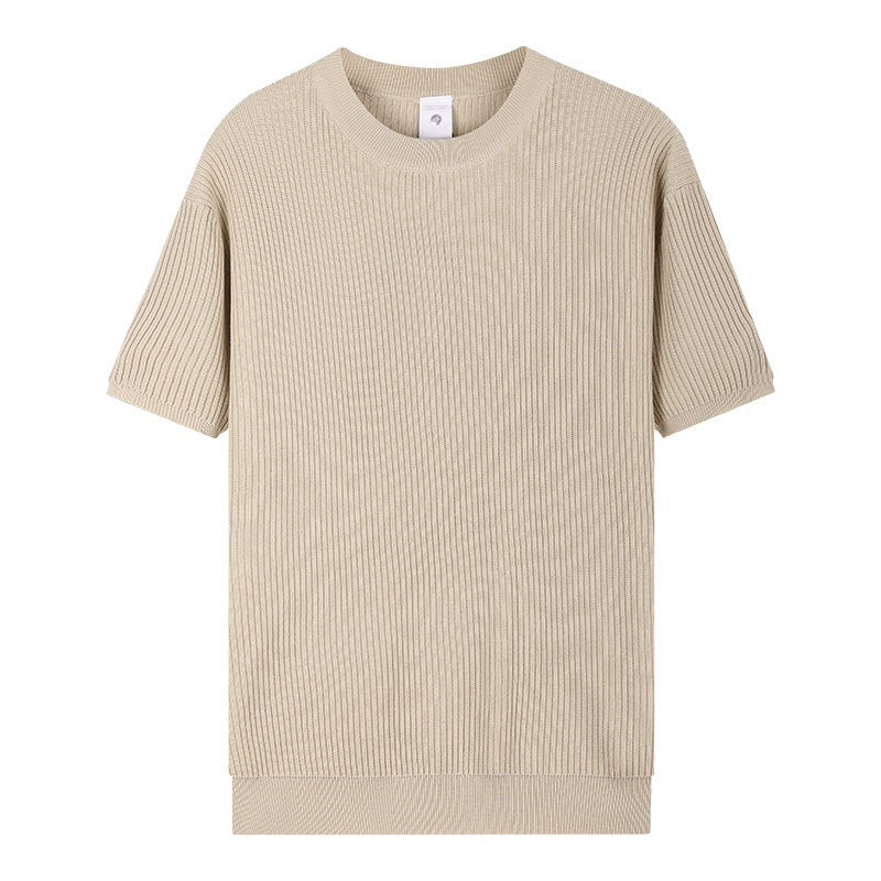 Vêtements tendance masculins occasionnels et détendues à col rond pour hommes
