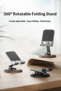Support de bureau en métal Portable Non-dérapant Support de téléphone pour l'observation du binge