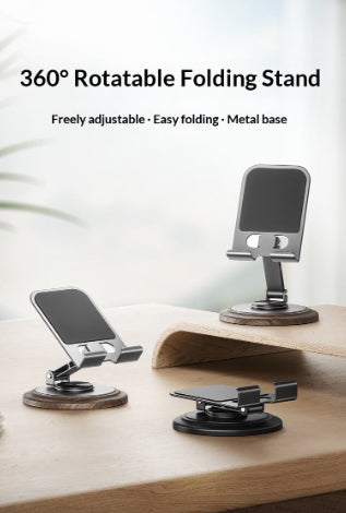 Support de bureau en métal Portable Non-dérapant Support de téléphone pour l'observation du binge