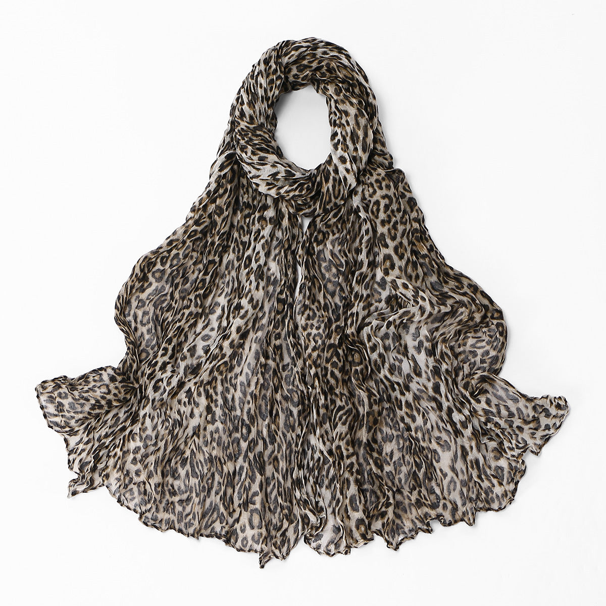 Twisted-pattern coton-lin longue écharpe femmes Vêtements de dessus Châl