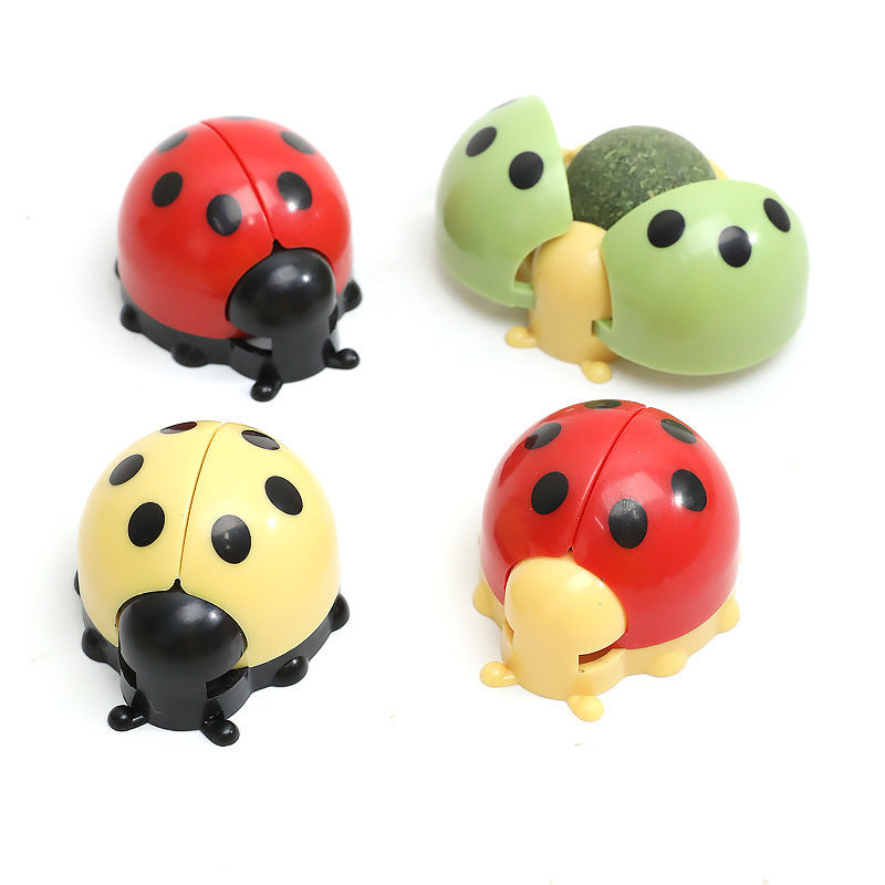 LADYBIRD Licking Music Catnip Ball Toy Decompression Molar