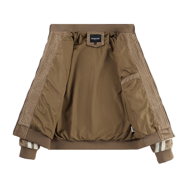 Men's Foreign Trade Spring and Autumn Suede Jacket